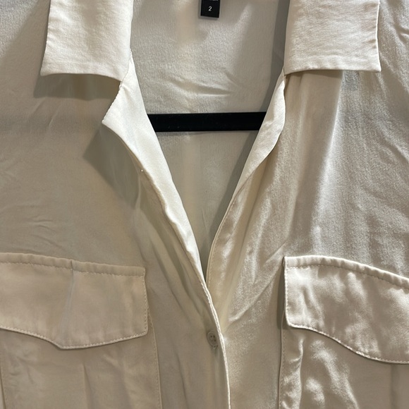 100% silk blouse - cream - Picture 4 of 4